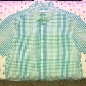Sm Calvin Klein gingham shirt